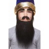 Medieval King mustache, beard and eyebrows for Kids, black