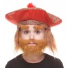 Traper mustache, beard and eyebrows for Kids, ginger Color