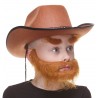 Traper mustache, beard and eyebrows for Kids, ginger Color