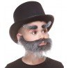 Traper mustache, beard and eyebrows for Kids, salt and pepper