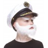 Traper mustache, beard and eyebrows for Kids, white 