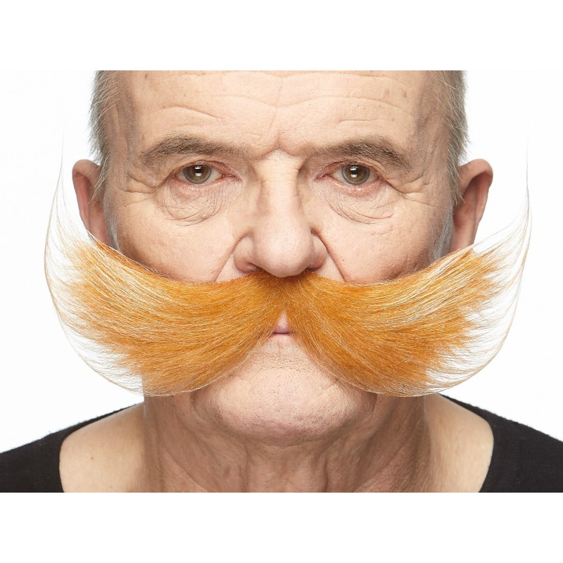 Fishermans  mustache, honey and white