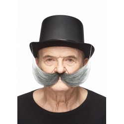 Fishermans  mustache, salt and pepper