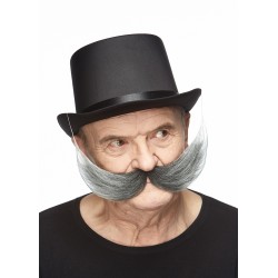 Fishermans  mustache, salt and pepper