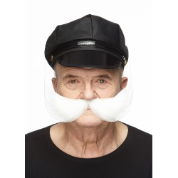 Fishermans  mustache, white