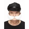 Fishermans  mustache, white