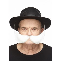 Fishermans  mustache, white