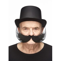 Fishermans  mustache, black 