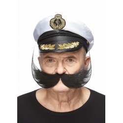 Fishermans  mustache, black 