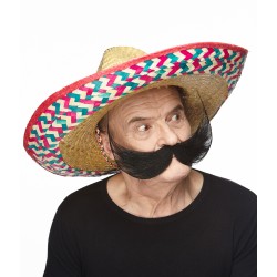 Fishermans  mustache, black 