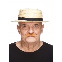 Mustache, honey and white