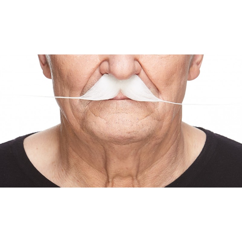 Mustache, white