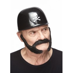 Pedal to The Metal mustache and beard, black lustrous