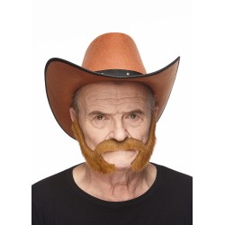 Pedal to The Metal mustache and beard, chestnut