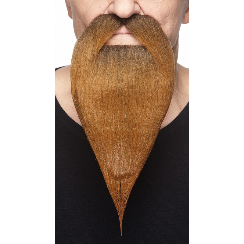 Philosopher mustache and beard, brown 