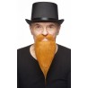 Philosopher mustache and beard, ginger 