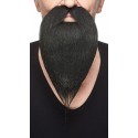Mustache and beard, black