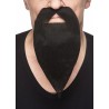 Philosopher mustache and beard, black 