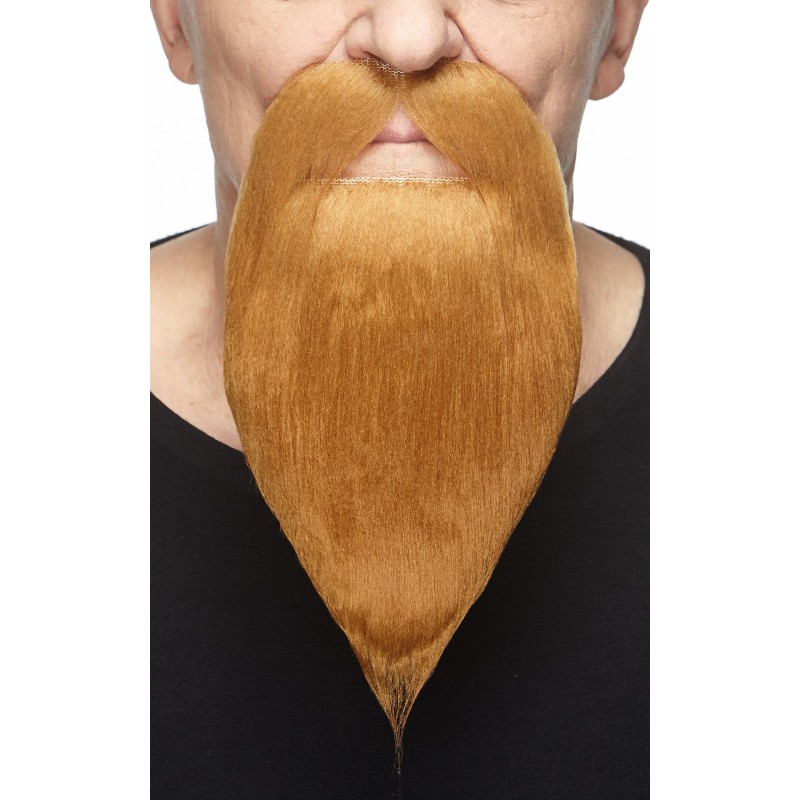 Mustache and beard, brown