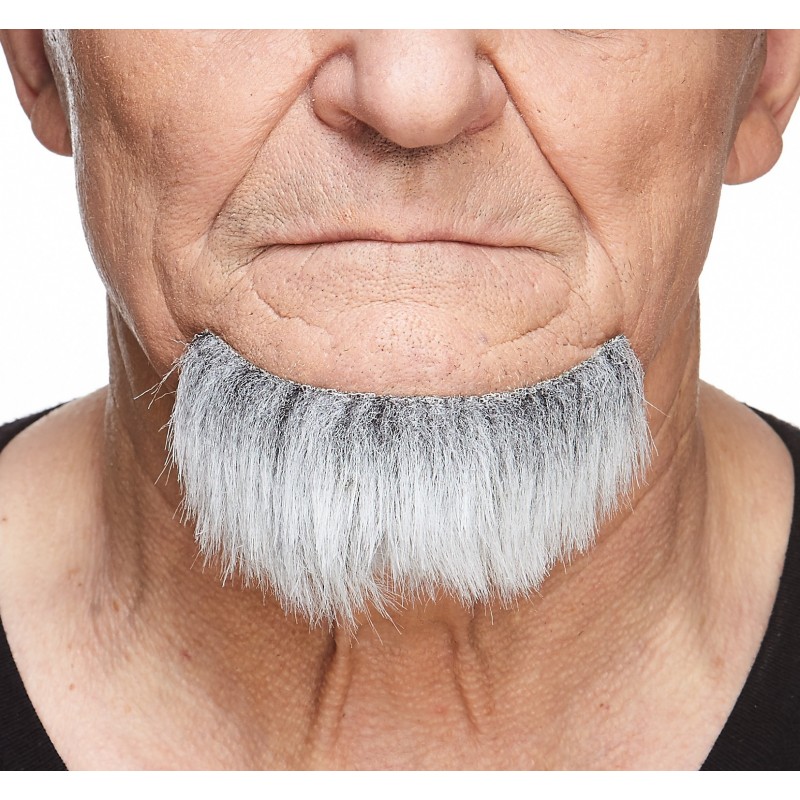 Beard, gray and white