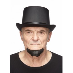 Beard, black lustrous