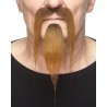 Mustache and beard, brown
