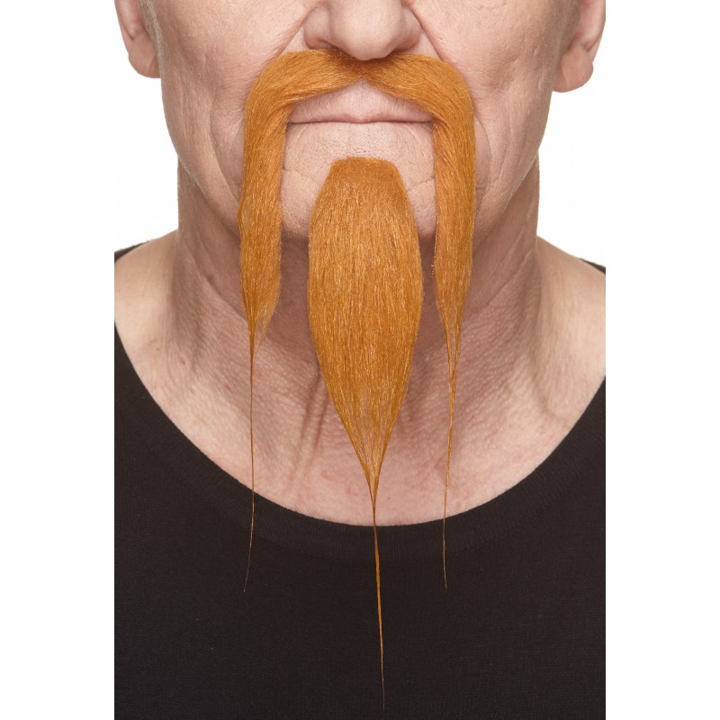 Mustache and beard, ginger