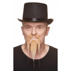 Mustache and beard, blond