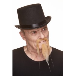 Mustache and beard, blond