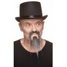Shaolin mustache and beard, salt and pepper