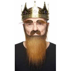 Mustache, beard and eyebrows, brown