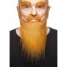 Medieval King mustache, beard and eyebrows, ginger