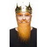 Medieval King mustache, beard and eyebrows, ginger