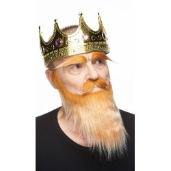 Mustache, beard and eyebrows, honey and white