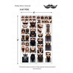 Planogram 4x6, mustaches, beards, eyebrows, sideburns