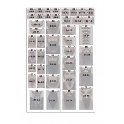 Planogram 4x6, mustaches, beards, eyebrows, sideburns