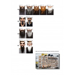 Planogram 4x6, mustaches, beards, eyebrows, sideburns