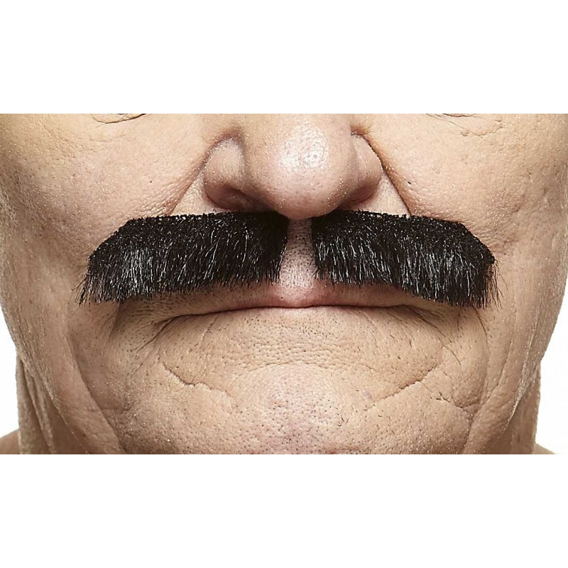 Mustache, black lustrous