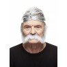 Mustache, gray and white