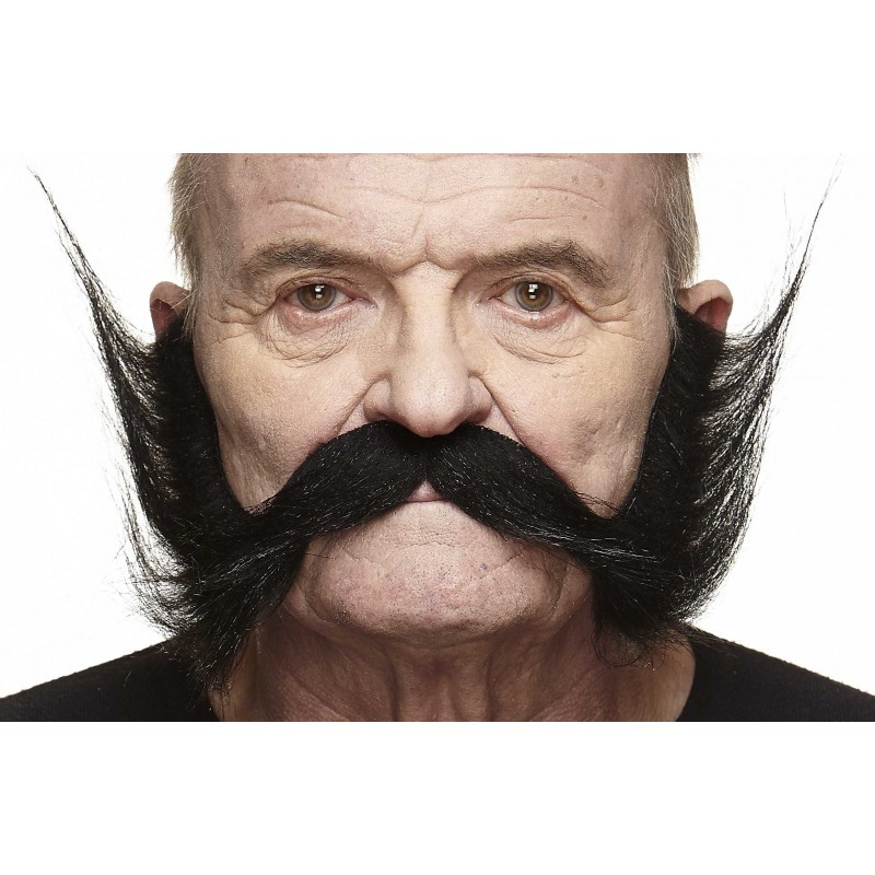 Hillbilly mustache, black