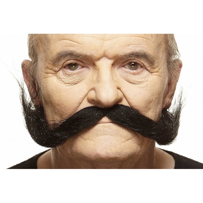 Hillbilly mustache, black