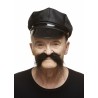 Realistic Fu Manchu mustache, black