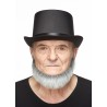 Morman beard, gray with white