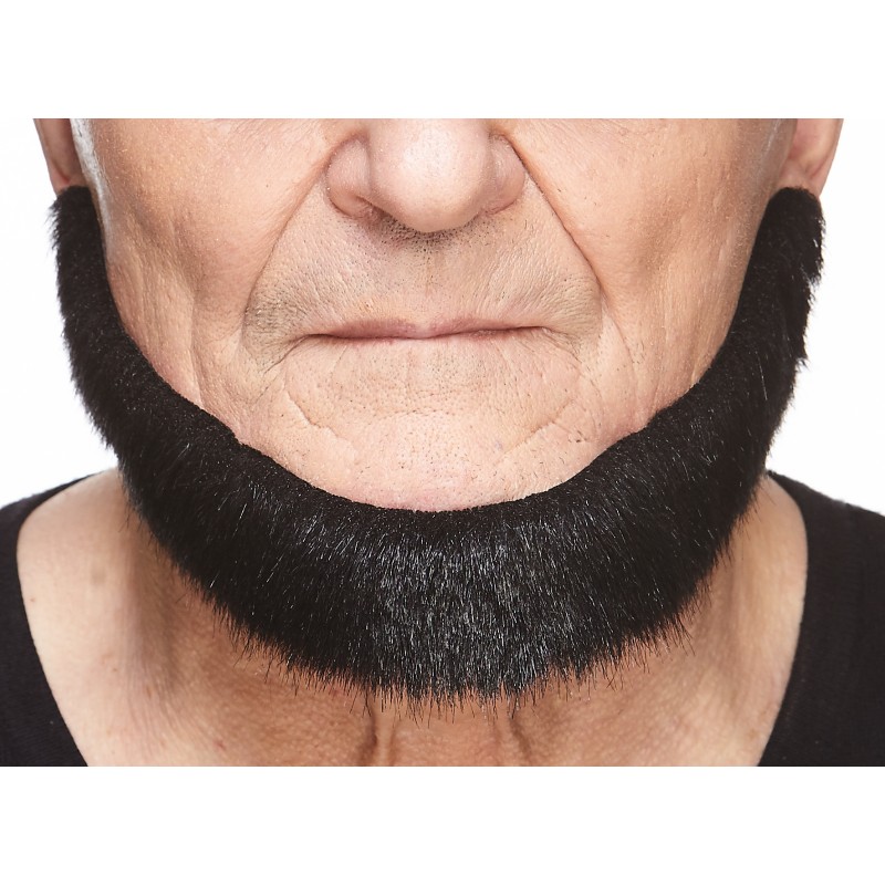 Beard, black lustrous