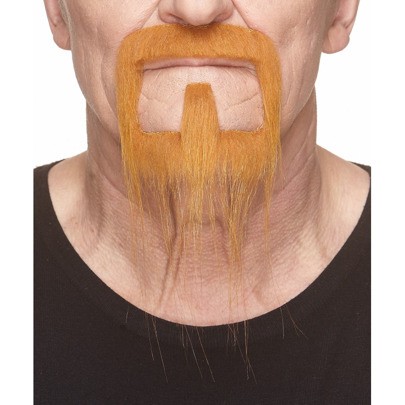 Mustache and beard, ginger