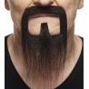 Long Van Dyke mustache and beard, black