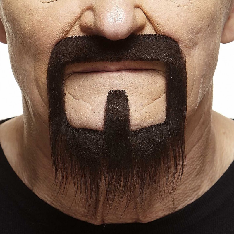 Mustache and beard, chestnut