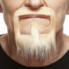 Mustache and beard, blond