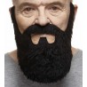 Mustache and beard, black