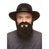 Mustache and beard, black